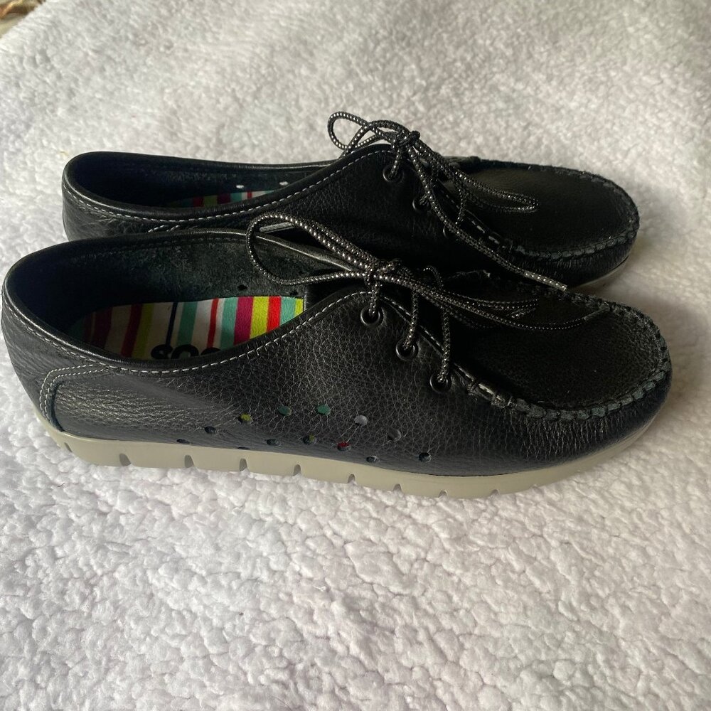 New SAS Black Breezy Lace-up Moccasin size 5.5 M - Picture 12 of 16